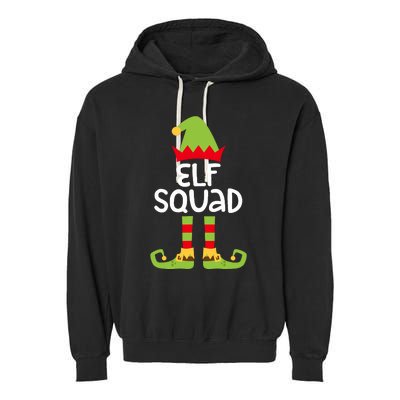 Elf Squad Matching Boy Girl Christmas Elf Garment-Dyed Fleece Hoodie