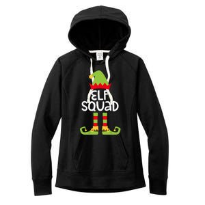 Elf Squad Matching Boy Girl Christmas Elf Women's Fleece Hoodie