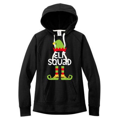 Elf Squad Matching Boy Girl Christmas Elf Women's Fleece Hoodie