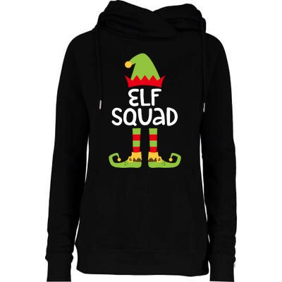 Elf Squad Matching Boy Girl Christmas Elf Womens Funnel Neck Pullover Hood