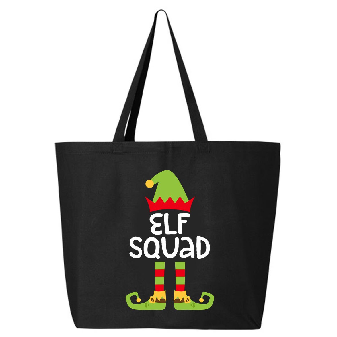 Elf Squad Matching Boy Girl Christmas Elf 25L Jumbo Tote