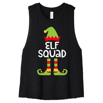 Elf Squad Matching Boy Girl Christmas Elf Women's Racerback Cropped Tank