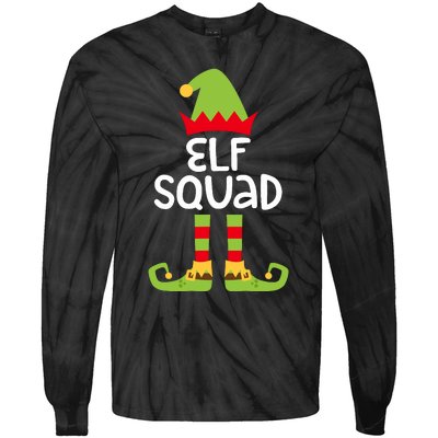 Elf Squad Matching Boy Girl Christmas Elf Tie-Dye Long Sleeve Shirt