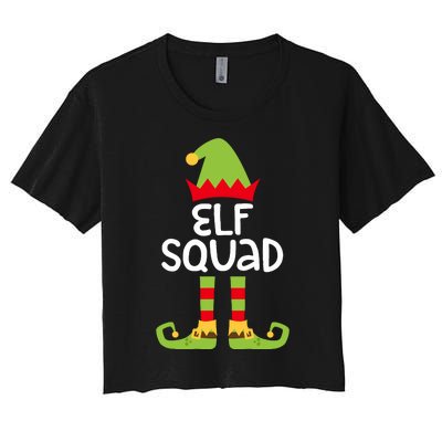 Elf Squad Matching Boy Girl Christmas Elf Women's Crop Top Tee