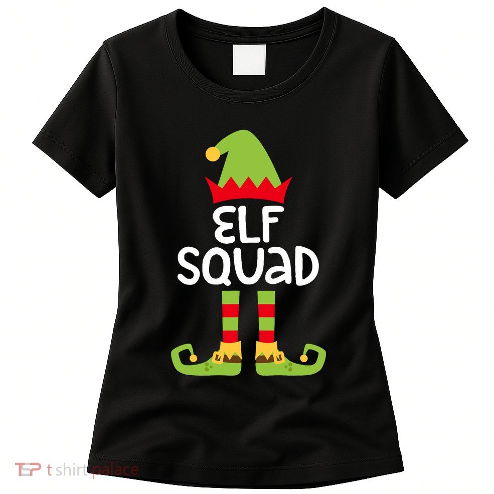 Elf Squad Matching Boy Girl Christmas Elf Womens T-Shirt