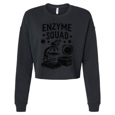 Enzymes Squad Molecular Research Biochemist Cropped Pullover Crew