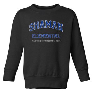 Elemental Shaman MMO Gamer Toddler Sweatshirt