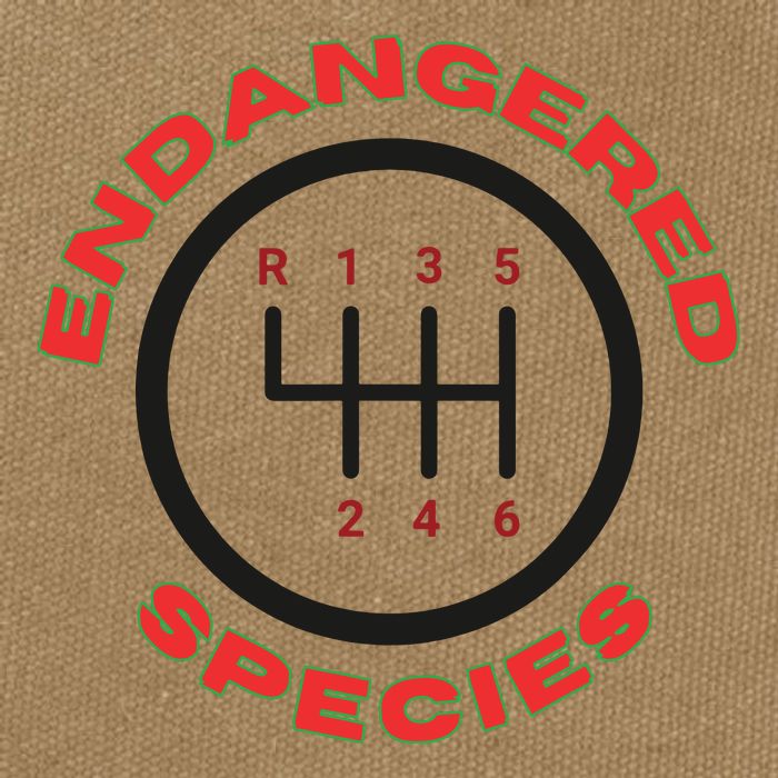 Endangered Species Manual Gearbox Stick Shift 6 Speed Cotton Canvas Backpack