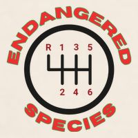 Endangered Species Manual Gearbox Stick Shift 6 Speed Garment-Dyed Women's Muscle Tee