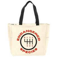 Endangered Species Manual Gearbox Stick Shift 6 Speed Zip Tote Bag