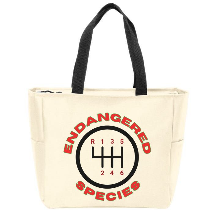 Endangered Species Manual Gearbox Stick Shift 6 Speed Zip Tote Bag