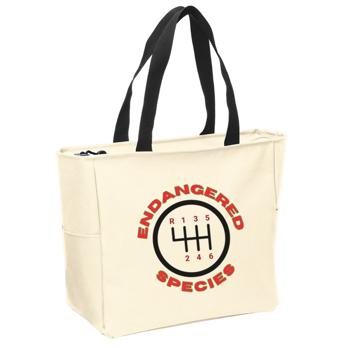 Endangered Species Manual Gearbox Stick Shift 6 Speed Zip Tote Bag