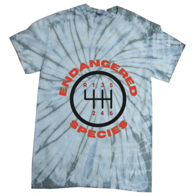 Endangered Species Manual Gearbox Stick Shift 6 Speed Tie-Dye T-Shirt