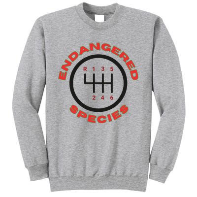 Endangered Species Manual Gearbox Stick Shift 6 Speed Tall Sweatshirt