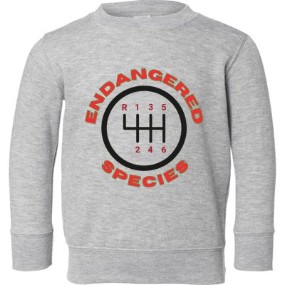 Endangered Species Manual Gearbox Stick Shift 6 Speed Toddler Sweatshirt