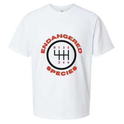 Endangered Species Manual Gearbox Stick Shift 6 Speed Sueded Cloud Jersey T-Shirt