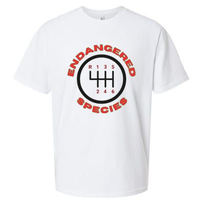 Endangered Species Manual Gearbox Stick Shift 6 Speed Sueded Cloud Jersey T-Shirt