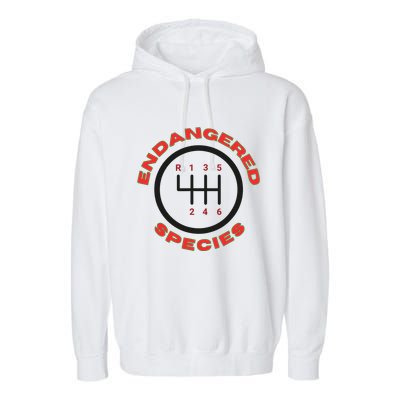 Endangered Species Manual Gearbox Stick Shift 6 Speed Garment-Dyed Fleece Hoodie