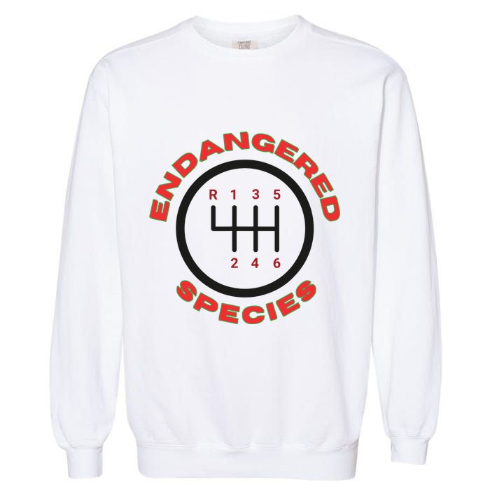 Endangered Species Manual Gearbox Stick Shift 6 Speed Garment-Dyed Sweatshirt