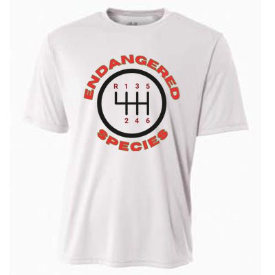 Endangered Species Manual Gearbox Stick Shift 6 Speed Cooling Performance Crew T-Shirt