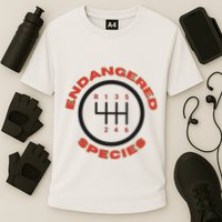 Endangered Species Manual Gearbox Stick Shift 6 Speed Performance Shirt