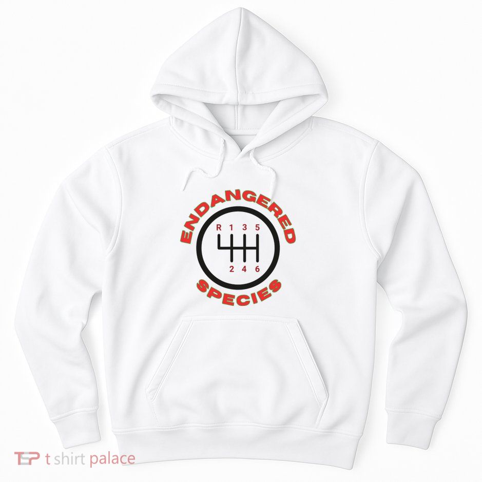 Endangered Species Manual Gearbox Stick Shift 6 Speed Hoodie