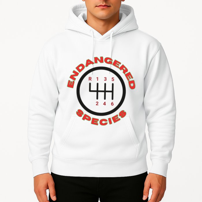 Endangered Species Manual Gearbox Stick Shift 6 Speed Hoodie