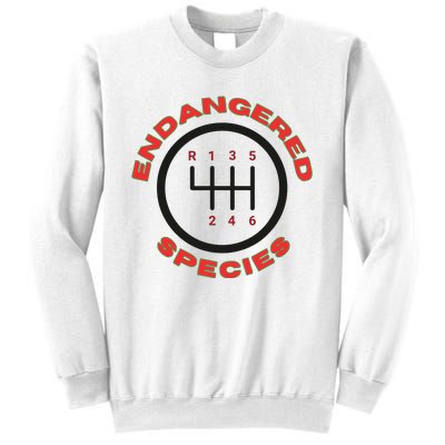 Endangered Species Manual Gearbox Stick Shift 6 Speed Sweatshirt