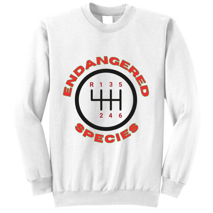 Endangered Species Manual Gearbox Stick Shift 6 Speed Sweatshirt