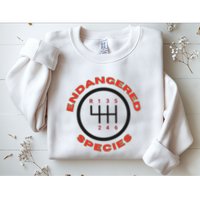 Endangered Species Manual Gearbox Stick Shift 6 Speed Sweatshirt