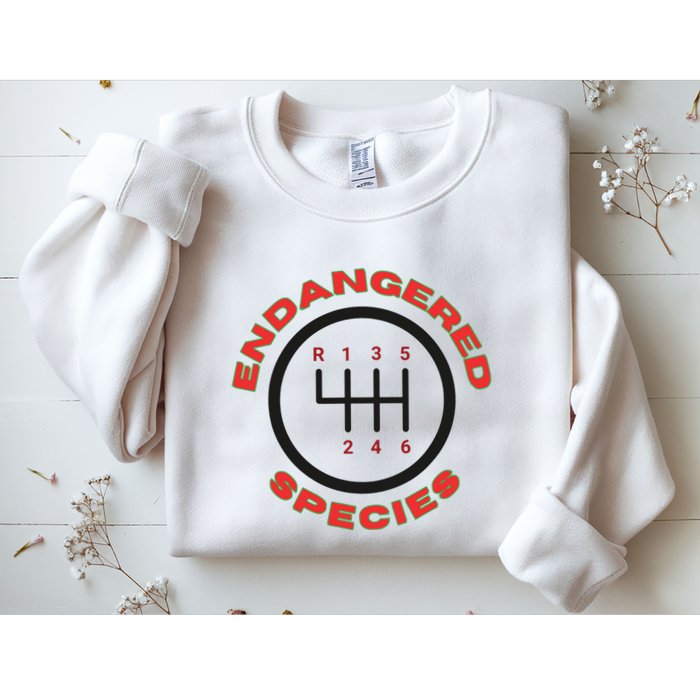 Endangered Species Manual Gearbox Stick Shift 6 Speed Sweatshirt