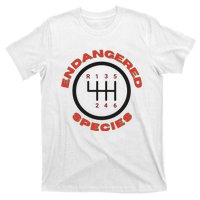 Endangered Species Manual Gearbox Stick Shift 6 Speed T-Shirt