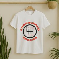 Endangered Species Manual Gearbox Stick Shift 6 Speed T-Shirt