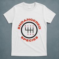 Endangered Species Manual Gearbox Stick Shift 6 Speed T-Shirt