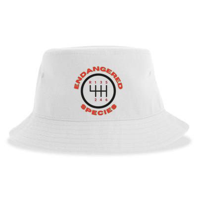 Endangered Species Manual Gearbox Stick Shift 6 Speed Sustainable Bucket Hat