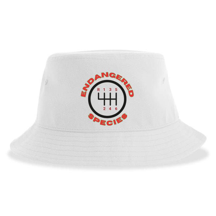 Endangered Species Manual Gearbox Stick Shift 6 Speed Sustainable Bucket Hat
