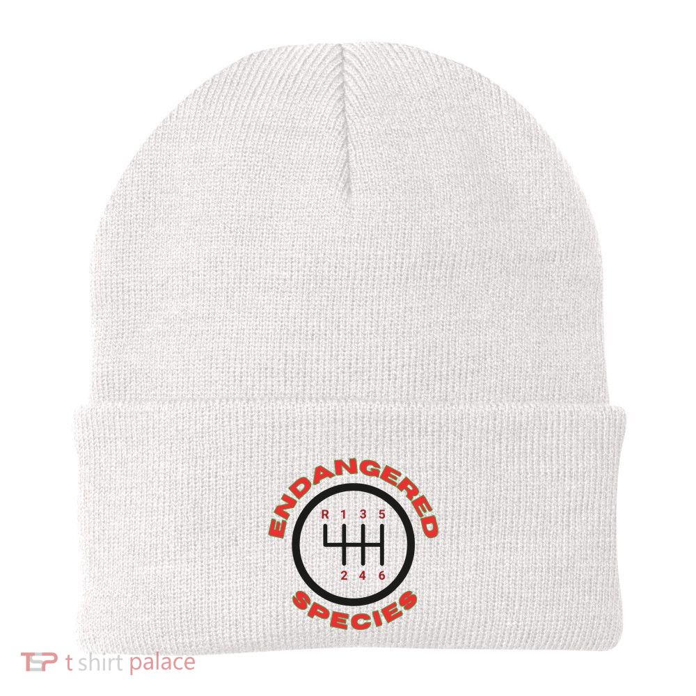 Endangered Species Manual Gearbox Stick Shift 6 Speed Beanie