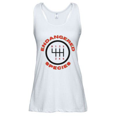 Endangered Species Manual Gearbox Stick Shift 6 Speed Ladies Essential Flowy Tank