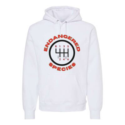 Endangered Species Manual Gearbox Stick Shift 6 Speed Premium Hoodie