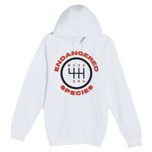 Endangered Species Manual Gearbox Stick Shift 6 Speed Premium Pullover Hoodie