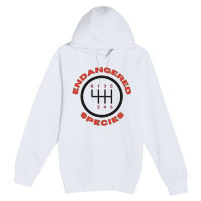 Endangered Species Manual Gearbox Stick Shift 6 Speed Premium Pullover Hoodie