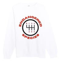 Endangered Species Manual Gearbox Stick Shift 6 Speed Premium Crewneck Sweatshirt