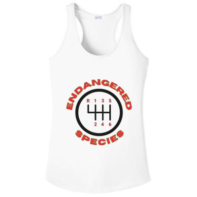 Endangered Species Manual Gearbox Stick Shift 6 Speed Ladies PosiCharge Competitor Racerback Tank