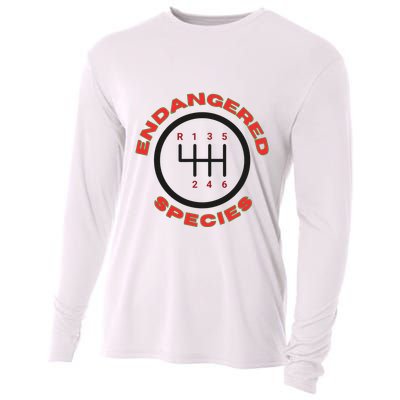 Endangered Species Manual Gearbox Stick Shift 6 Speed Cooling Performance Long Sleeve Crew