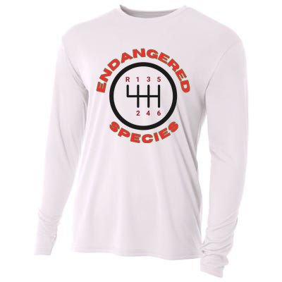 Endangered Species Manual Gearbox Stick Shift 6 Speed Cooling Performance Long Sleeve Crew