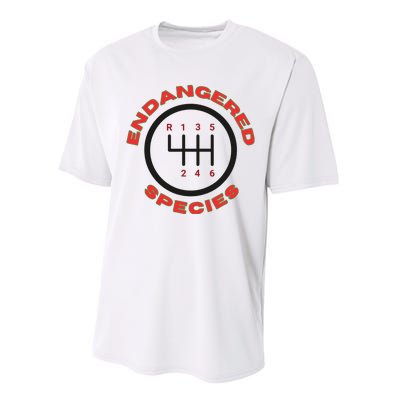 Endangered Species Manual Gearbox Stick Shift 6 Speed Performance Sprint T-Shirt