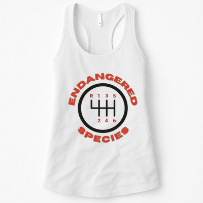 Endangered Species Manual Gearbox Stick Shift 6 Speed Womens Tank Top