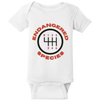 Endangered Species Manual Gearbox Stick Shift 6 Speed Baby Bodysuit