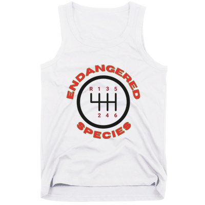 Endangered Species Manual Gearbox Stick Shift 6 Speed Tank Top