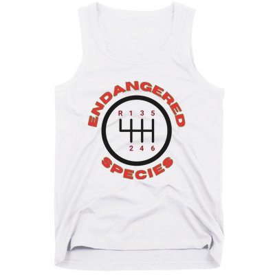 Endangered Species Manual Gearbox Stick Shift 6 Speed Tank Top